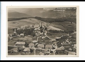 MW00081/ Höchenschwand Schwarzwald seltene Luftbild Foto AK ca.1935