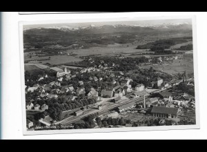 MW00076/ Meckenbeuren mit Bahnhof seltene Luftbild Foto AK ca.1938