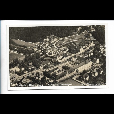 MW00538/ Oberschlema Schlema Foto AK seltenes Strähle Luftbild 1938