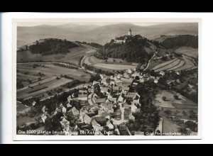 MW00582/ Leuchtenburg bie Kahla Foto AK seltenes Strähle Luftbild ca.1938