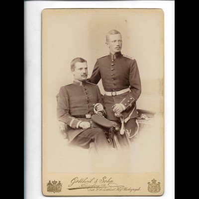 S4785/ Kabinettfoto Soldaten Grenadier-Regiment Friedrich Wilhelm I. 1893/94