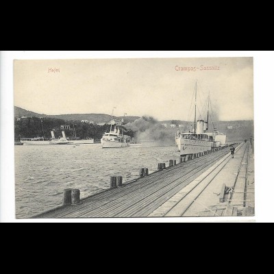 XX18712/ Crampas - Sassnitz Rügen Hafen AK ca.1910