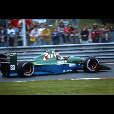 Dia0061/ DIA Foto Andrea de Cesaris Team 7UP Jordan 1991 Formel 1