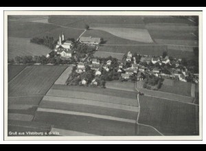 MW09131/x Vilsbiburg AK seltenes Strähle Luftbild 40er Jahre