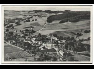 MW09108/x Hirschbach b. Birnbach AK seltenes Strähle Luftbild 40er Jahre