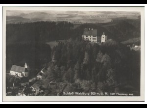 MW09097/ Schloss Waldburg Foto AK seltenes Strähle Luftbild 30er Jahre