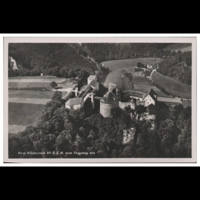 MW09248x/ Burg Wildenstein Donautal Foto AK seltenes Strähle Luftbild 30er Jahre