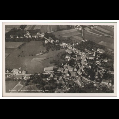 MW09250x/ Rohrdorf b. Meßkirch Foto AK seltenes Strähle Luftbild 30er Jahre