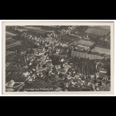 MW09251x/ Frickingen Foto AK seltenes Strähle Luftbild 30er Jahre