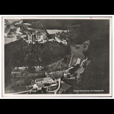MW09305x/ Schloss Schaumburg b. Diez Foto AK seltenes Strähle Luftbild 30erJahre