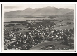 MW09365/ Prien Chiemsee Foto seltenes Strähle Luftbild 40er Jahre