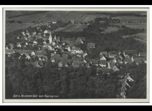 MW09394x/ Zell b. Kirchheim-Teck AK seltenes Strähle Luftbild 30er Jahre