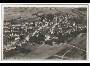 MW09402/ Gechingen Foto AK seltenes Strähle Luftbild 30er Jahre