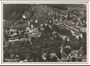 MW09405x/ Wildbad Foto AK seltenes Strähle Luftbild 30er Jahre