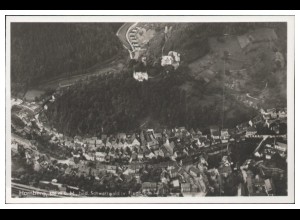 MW09468/ Hornberg Foto AK seltenes Strähle Luftbild 30er Jahre