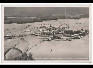 MW09475/ Höchenschwand Foto AK seltenes Strähle Luftbild 30er Jahre