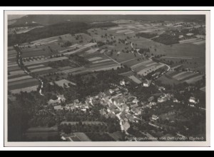 MW09579/ Dettighofen Foto AK seltenes Strähle Luftbild 30er Jahre