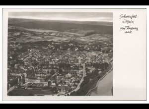 MW09763/ Schweinfurt Foto AK seltenes Strähle Luftbild 30er Jahre