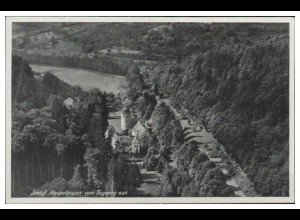 MW10002/ Schloss Mespelbrunn AK seltenes Strähle Luftbild 30er Jahre