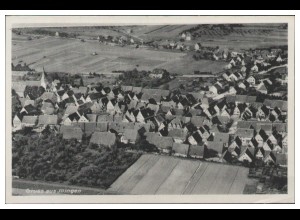MW10042/ Illingen Württ. AK seltenes Strähle Luftbild 30er Jahre 