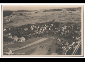 MW10052/ Schopfloch Foto AK seltenes Strähle Luftbild 30er Jahre 