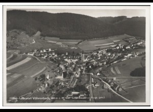MW10431x/ Vöhrenbach Foto AK seltenes Strähle Luftbild 30er Jahre