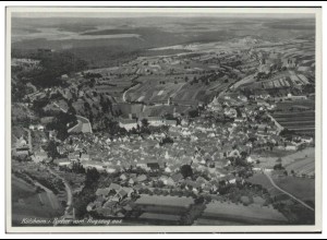 MW10452/ Külsheim in Baden AK seltenes Strähle Luftbild 30er Jahre