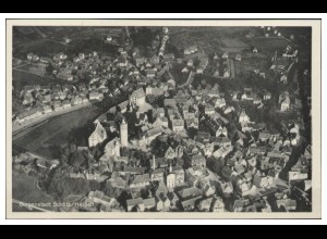 MW10725x/ Schlitz Hessen AK seltenes Strähle Luftbild 40er Jahre