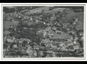 MW10320x/ Schömberg Krs. Calw AK seltenes Strähle Luftbild 40er Jahre