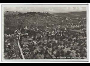 MW10410x/ Weil bei Lörrach Foto AK seltenes Strähle Luftbild 30er Jahre