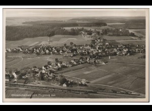 MW10566x/ Dinkelscherben Foto AK seltenes Strähle Luftbild 30er Jahre
