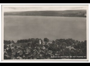 MW10670/ Bernried Starnberger See Foto AK seltenes Strähle Luftbild 30er Jahre