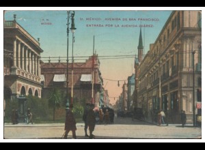 TT0116/ Mexico Avenida de San Francisco AK 1913
