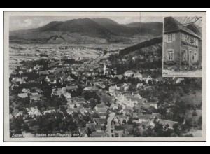 MW10809/ Zunsweier in Baden AK seltenes Strähle Luftbild 30er Jahre