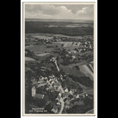 MW10811/ Geisselhardt b. Mainhardt AK seltenes Strähle Luftbild 30er Jahre