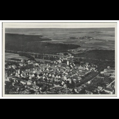 MW10833/ Leipheim a.d. Donau AK seltenes Strähle Luftbild 30er Jahre