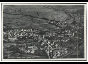 MW11116/ Flehingen (Baden) AK seltenes Strähle Luftbild 30er Jahre