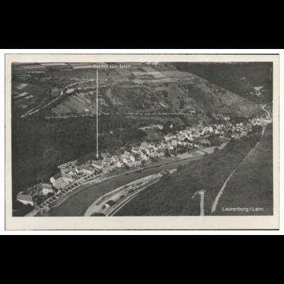 MW11042/ Laurenburg / Lahn AK seltenes Strähle Luftbild 40er Jahre