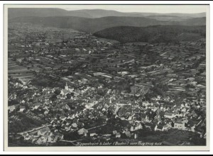 MW11183/ Kippenheim b. Lahr AK seltenes Strähle Luftbild 30er Jahre 