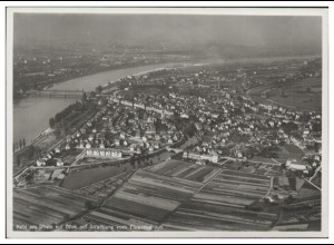 MW11189x/ Kehl am Rhein Foto AK seltenes Strähle Luftbild 30er Jahre 