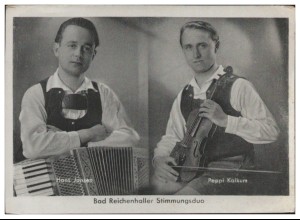 Y28400/ Bad Reichenhaller Stimmungsduo ca.1935 AK 