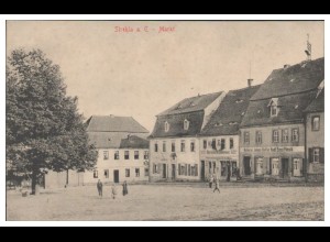 V5897-016/ Strehla a. E.. Markt AK ca.1910