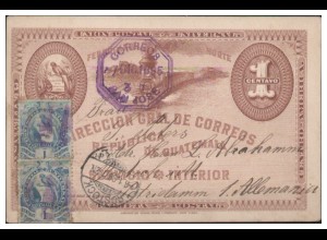 Y28445/ Guatemala Ganzsache 1895