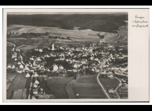 MW11432/ Singen Hohenzollern Foto AK seltenes Strähle Luftbild 30er Jahre