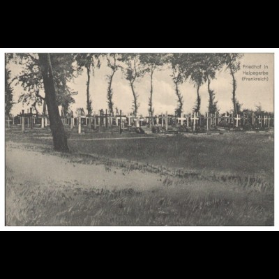 Y28475/ Friedhof in Halpegarbe Frankreich 1. Weltkrieg AK 
