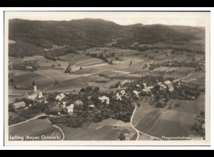 MW11776/ Lalling Bayer. Ostmark Foto AK seltenes Strähle Luftbild 30er Jahre