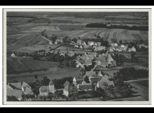 MW11803/ Obermichelbach AK seltenes Strähle Luftbild 30er Jahre