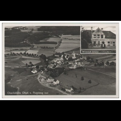 MW11820/ Oberköblitz Obpf. Foto AK seltenes Strähle Luftbild 30er Jahre