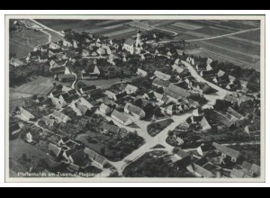 MW11847/ Pfaffenhofen am Zusam AK seltenes Strähle Luftbild 30er Jahre