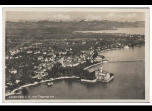 MW11935x/ Langenargen Bodensee Foto AK seltenes Strähle Luftbild 30er Jahre